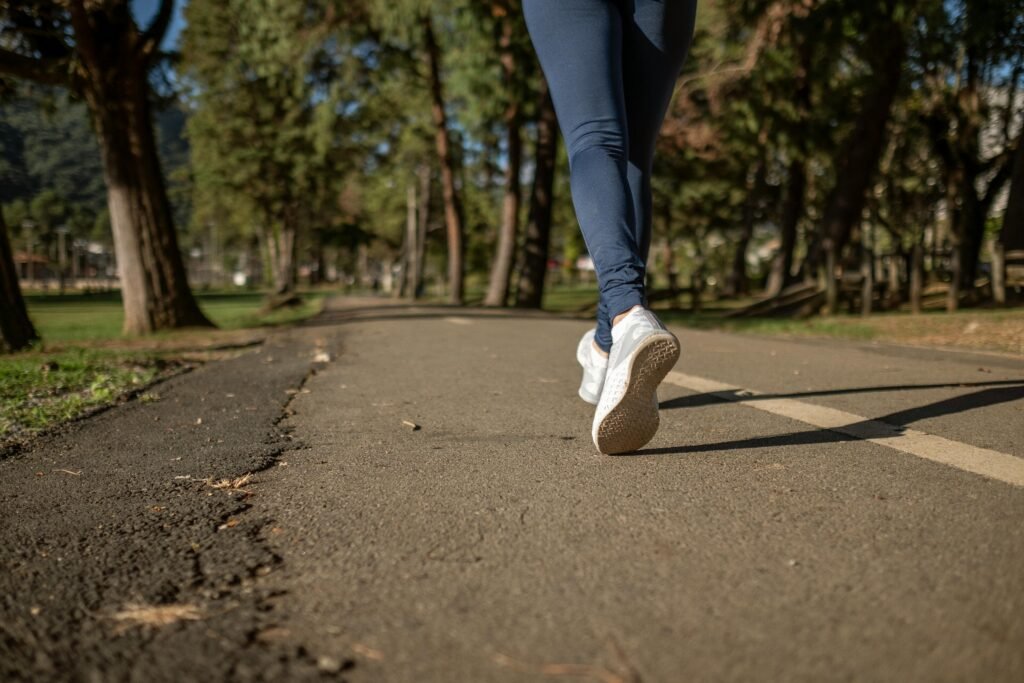 a person walking